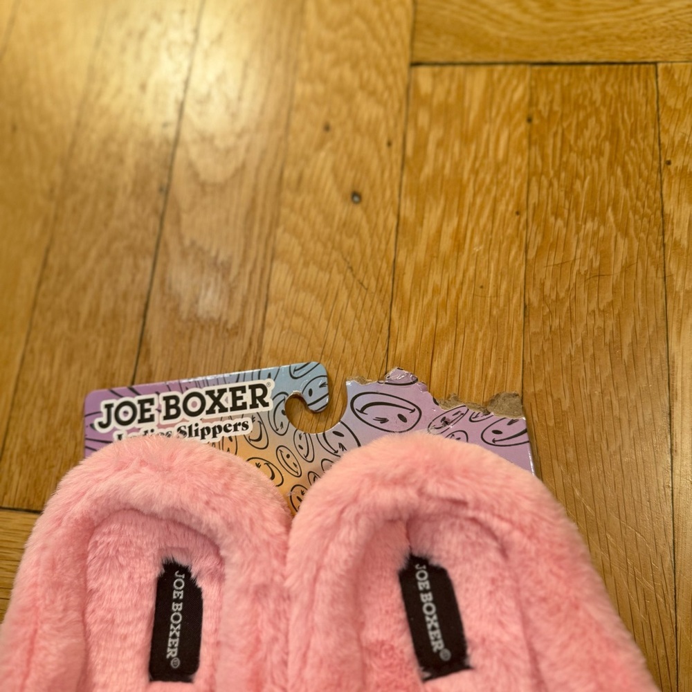 Joe Boxer Winking Heart Slippers! Winky Red Heart Design Size M 7/8 - Picture 10 of 10